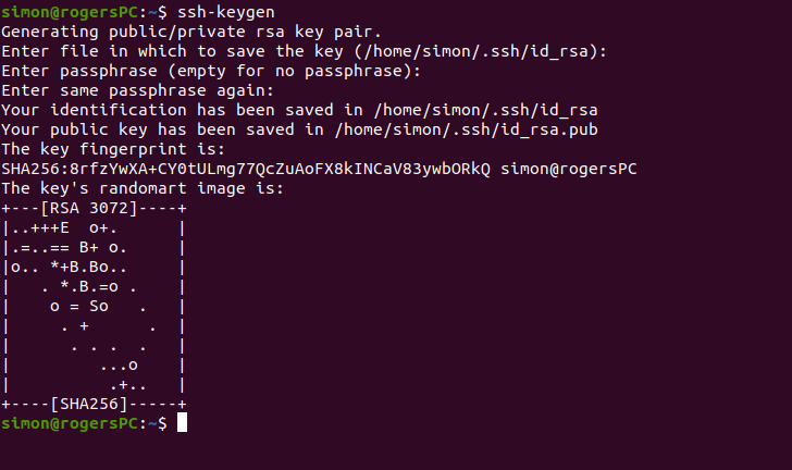 image ssh-keygen example